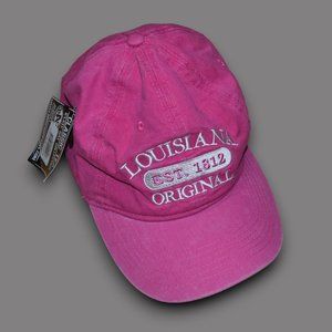 New w Tags! Classic Teaze LOUISIANA Pink Adjustable Ball Cap Hat
